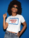 Women's Miracle Wap Cropped Tee - White