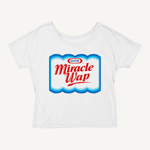 Women's Miracle Wap Cropped Tee - White