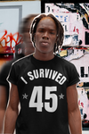 I Survived 45 Tee - Black